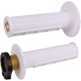 ODI V2 Half Waffle Lock-On MX Grips-WHITE